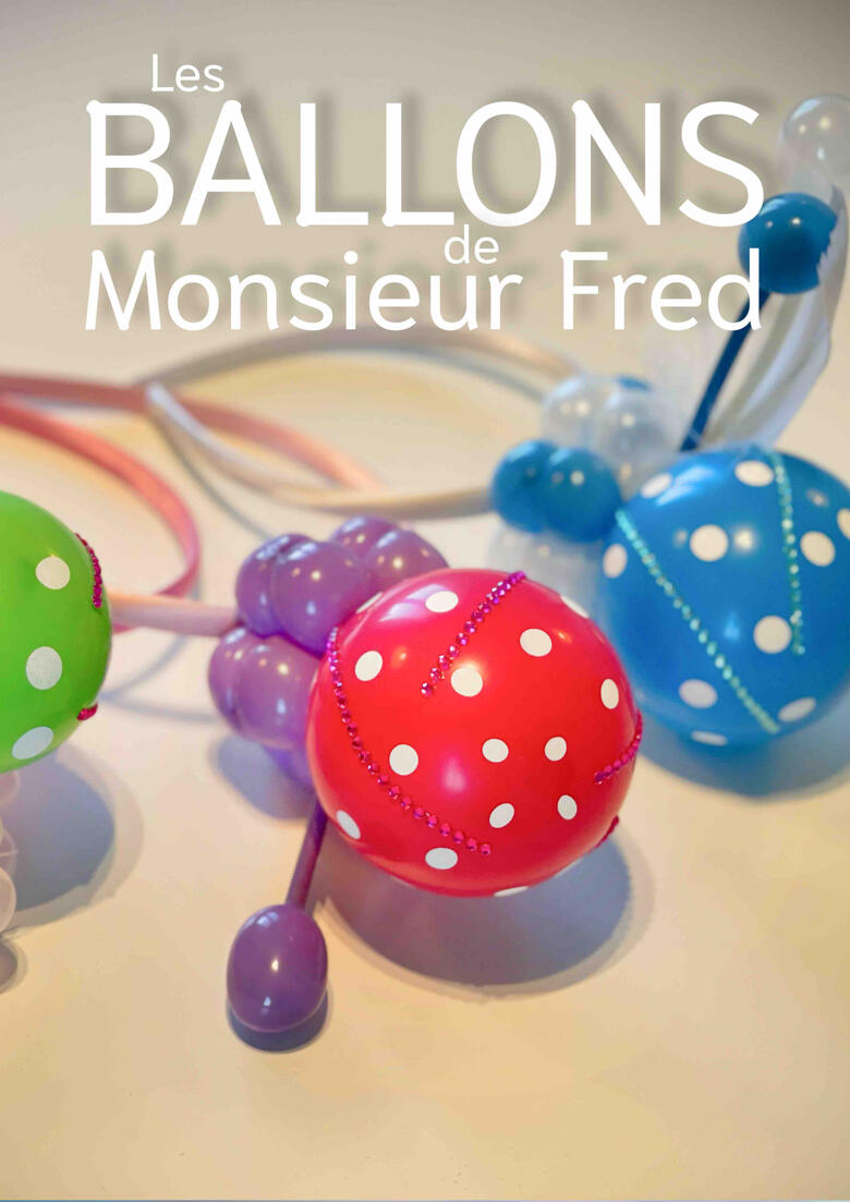 Visuel d’affiche pour le spectacle de monsieur Fred, Zouick, Fouick, Touick ! pour le jeune public des écoles du nord de la france